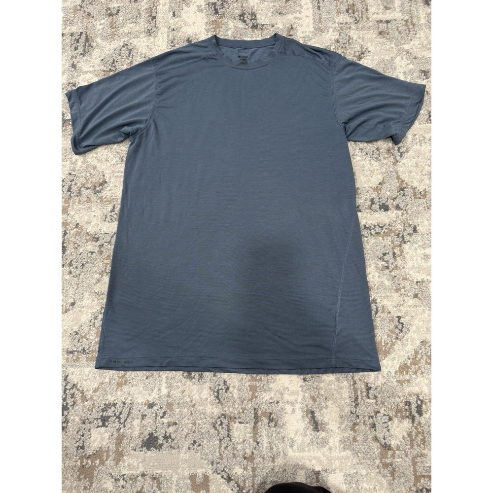 Columbia GRT Sport Mens Casual‎ Crewneck Shirt  Polyester Blue Size 2XL